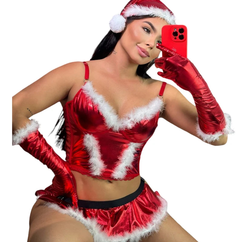 Corseth Navidad Rojo