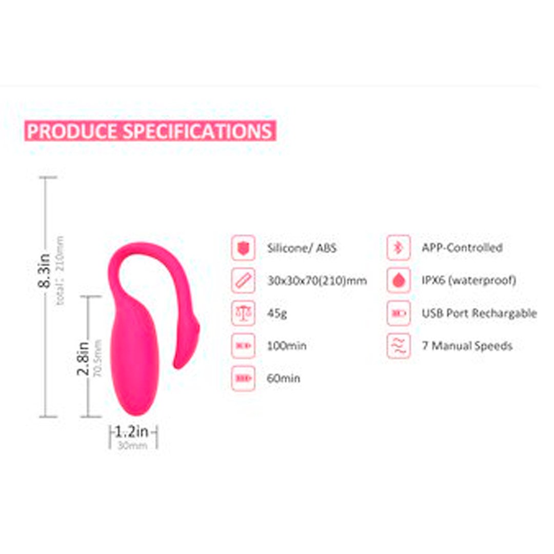 Huevo Vibrador Flamingo Bluetooth