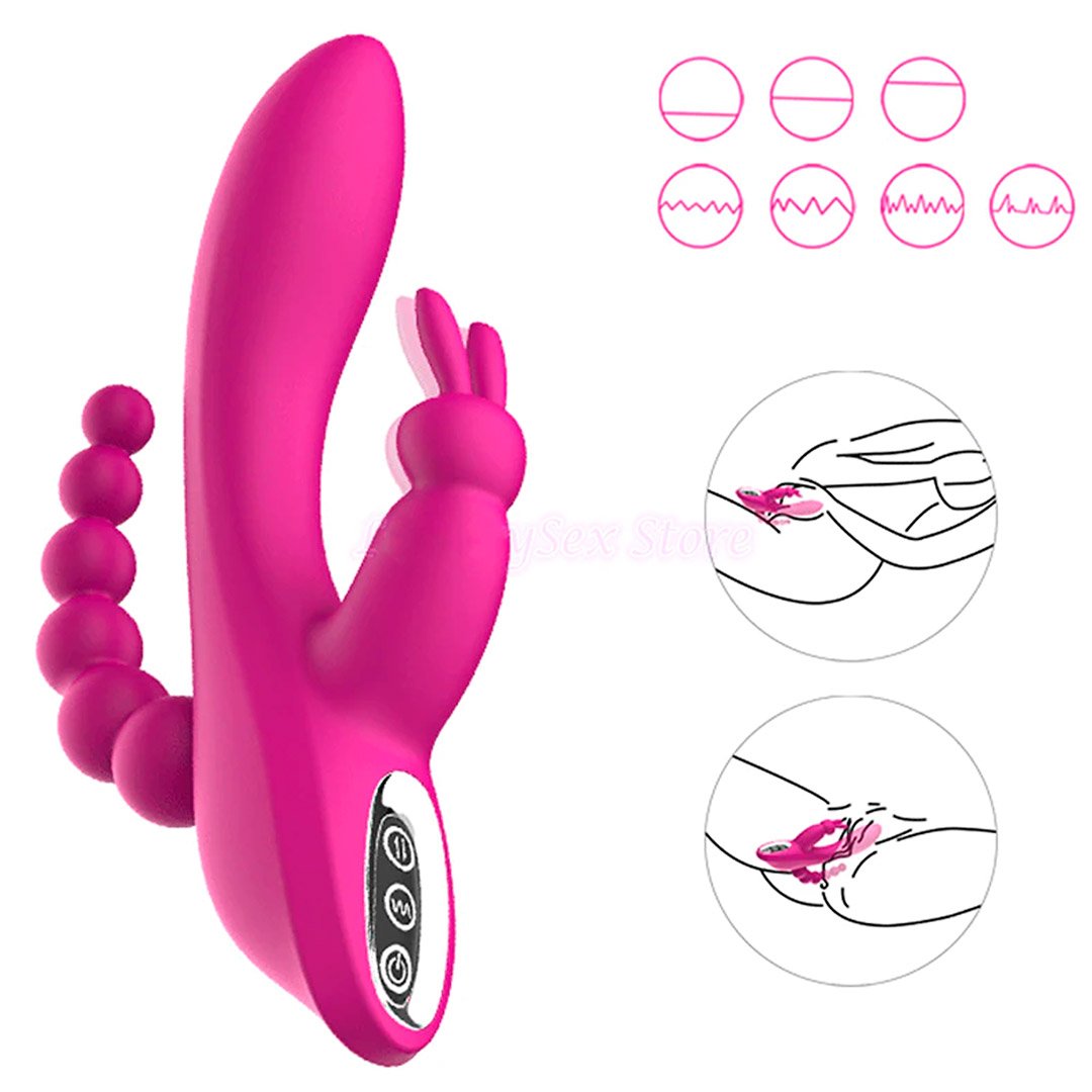 Vibrador Triple Estimulacion