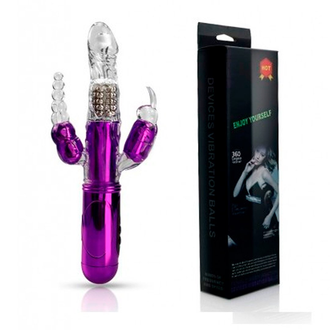 Vibrador Triple Estimulacion Con Bolas
