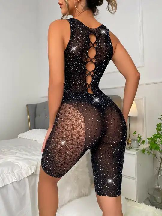 Malla Perlada Sin Mangas y Media Pierna 2