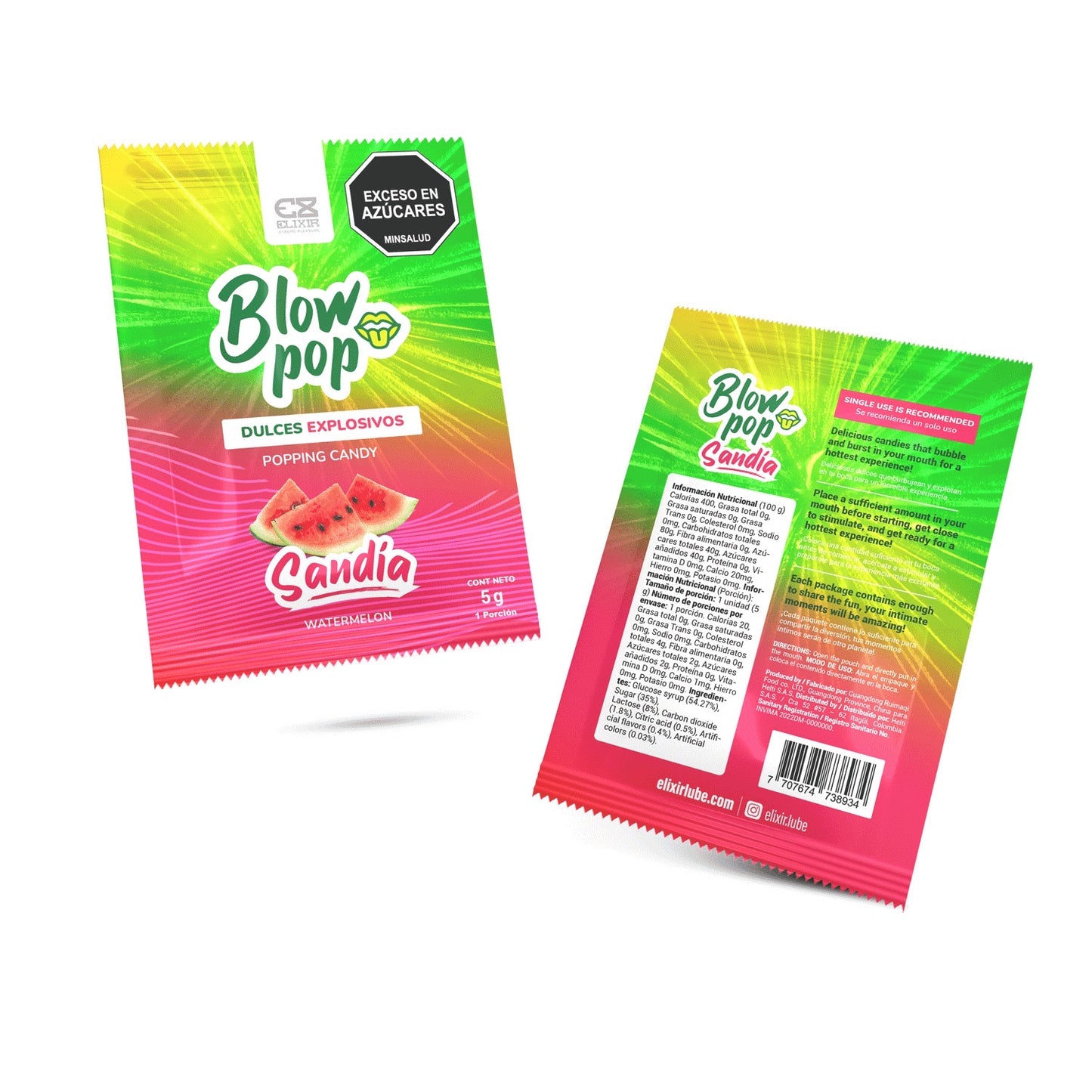 Quipitos Blow Pop 5g (Dulces Explosivos)