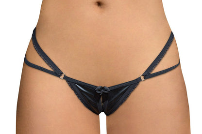 Panty negro doble tira