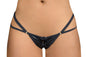 Panty negro doble tira