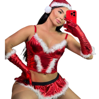 Corseth Navidad Rojo