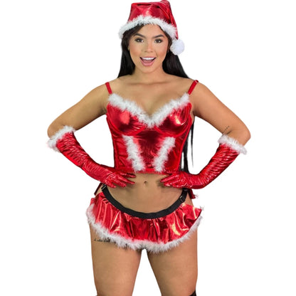 Corseth Navidad Rojo