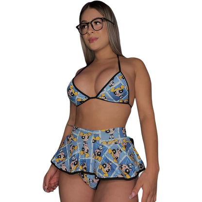 Set Falda Chicas Super Poderosas